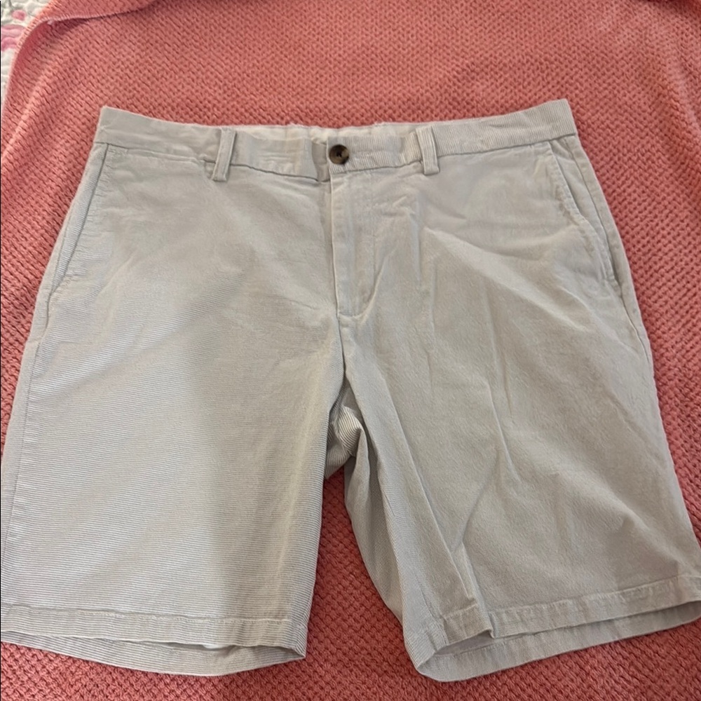 Old Navy Men's Light Gray Flat Front Shorts